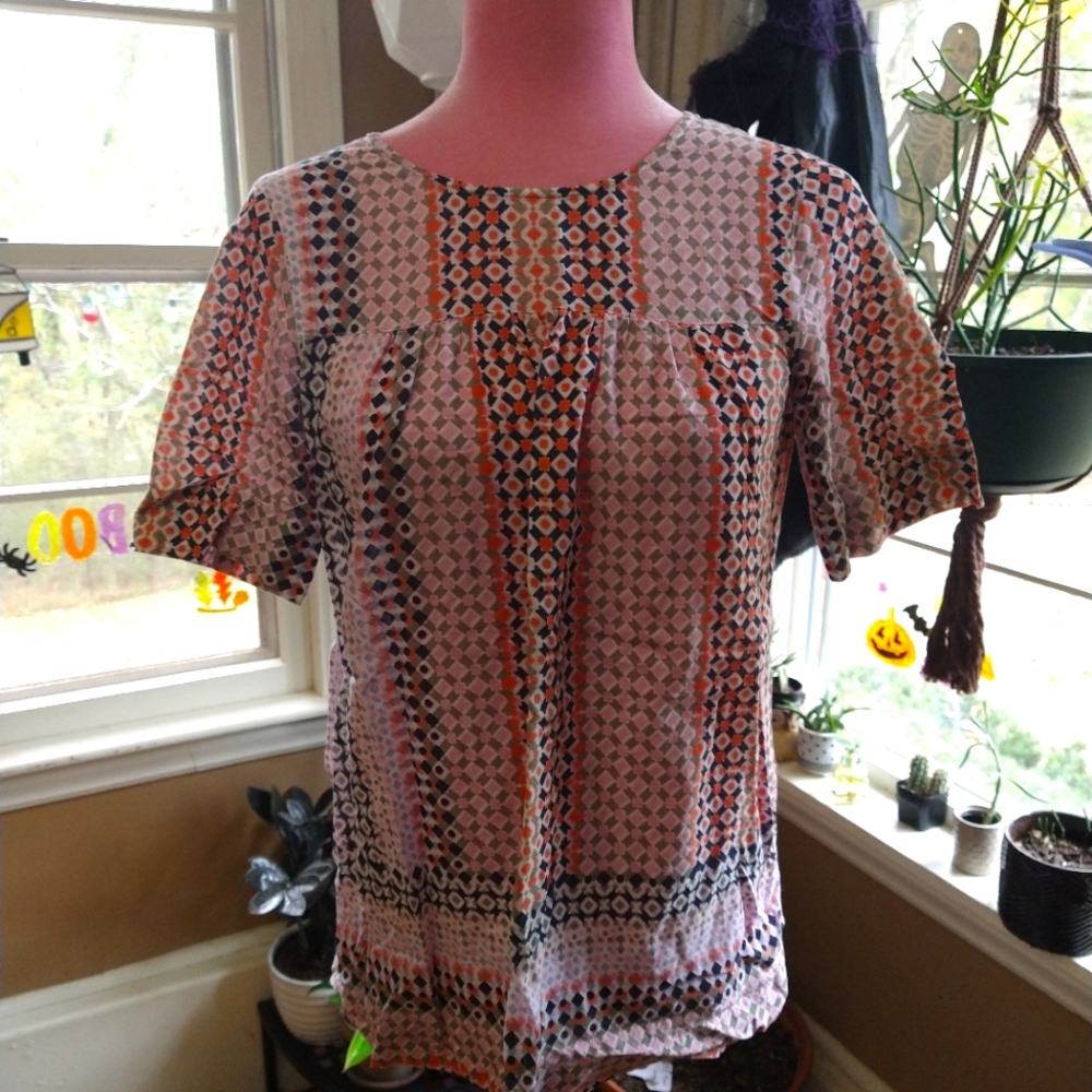 Cotton J Crew blouse
